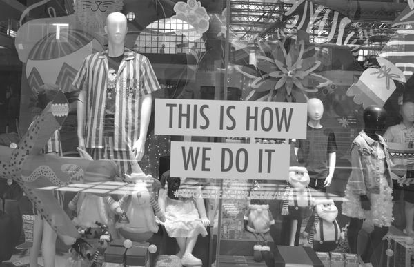 The Woolworths Christmas window at the V&A Waterfront