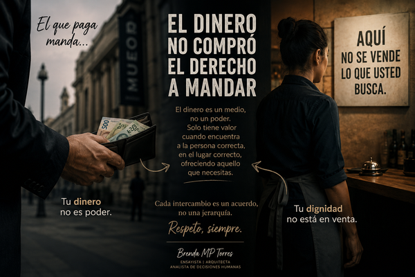 El dinero nunca compró el derecho a mandar