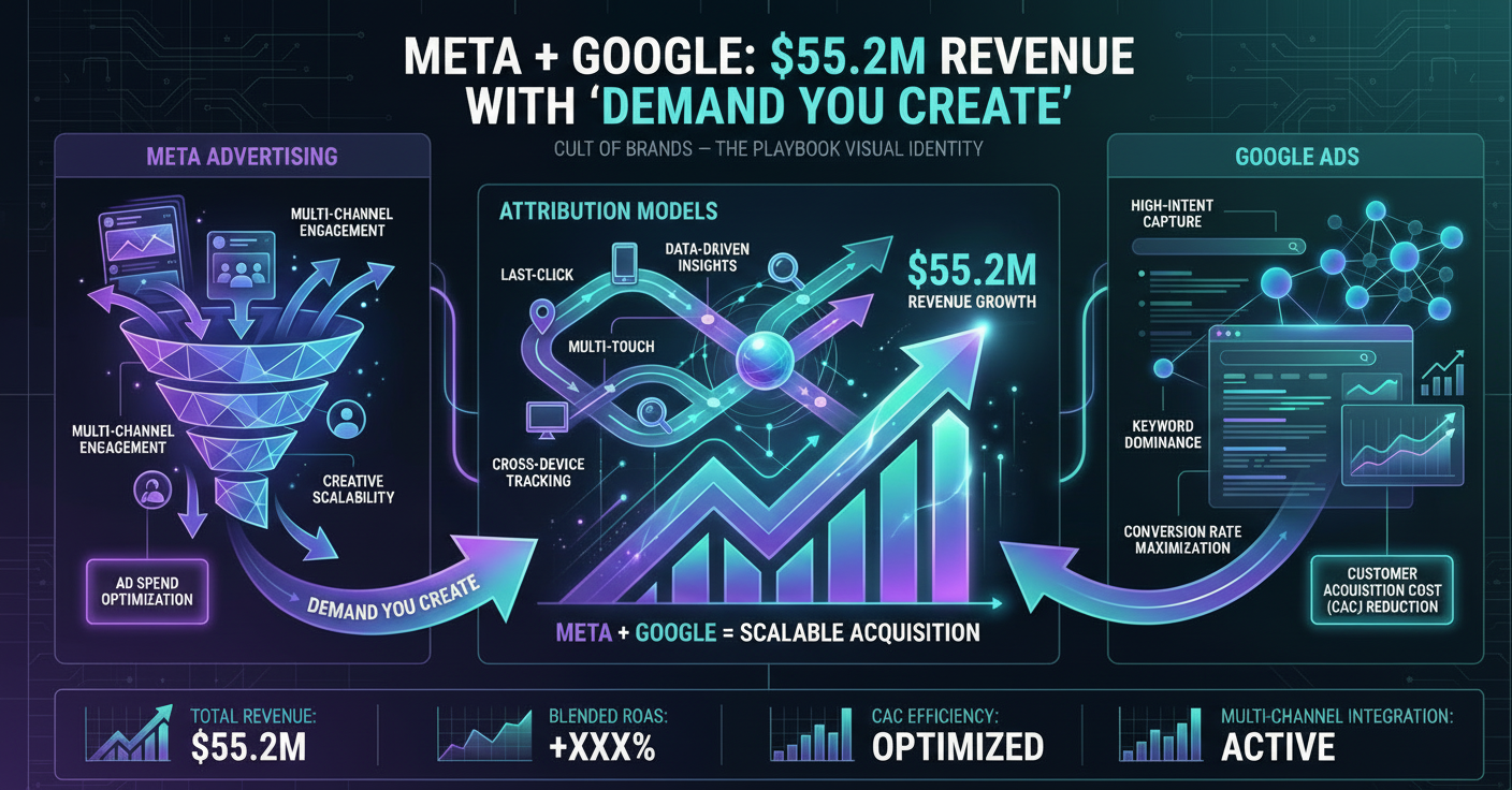 Meta + Google: $55.2M Revenue with ‘Demand You Create’