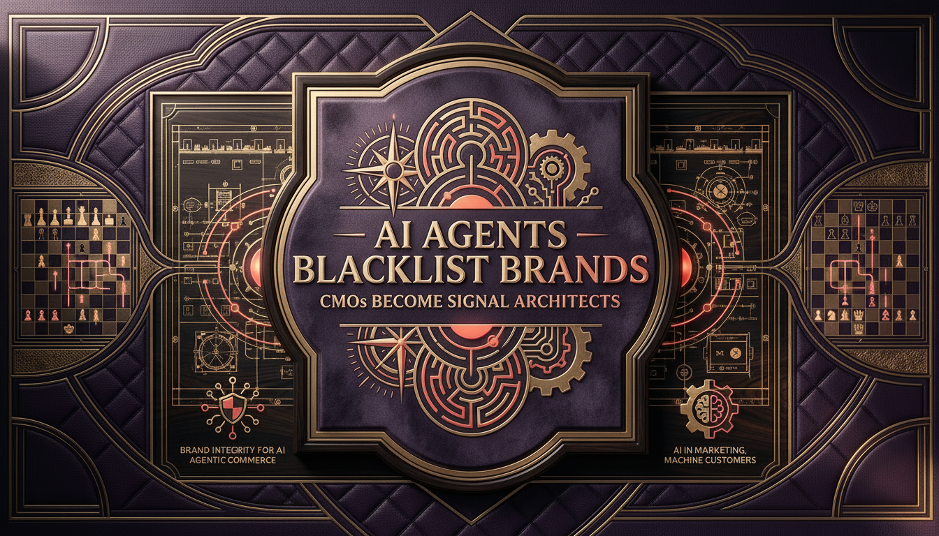 AI Agents Blacklist Brands. CMOs Become Signal Architects.