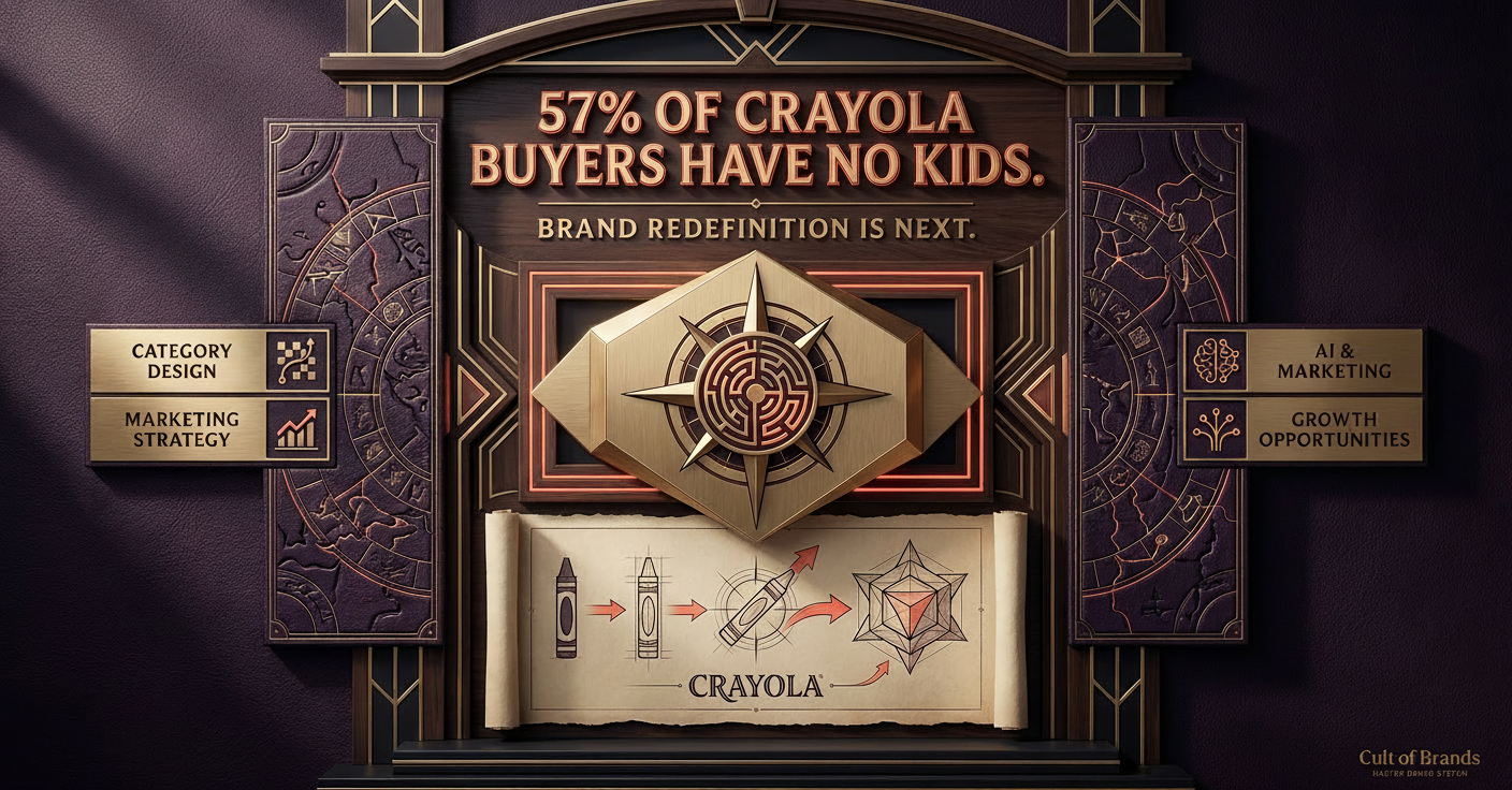 57% of Crayola Buyers Have No Kids. Brand Redefinition Is Next.