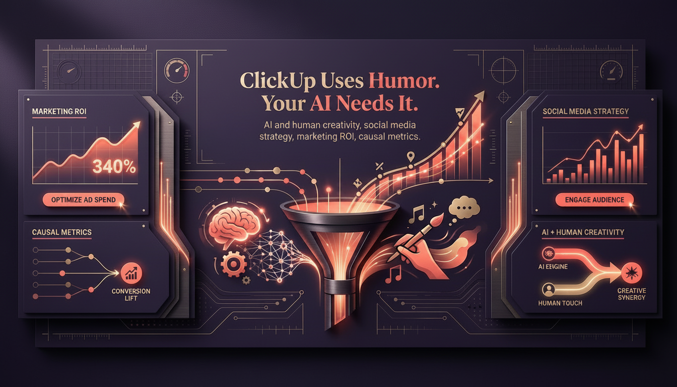 ClickUp Uses Humor. Your AI Needs It.