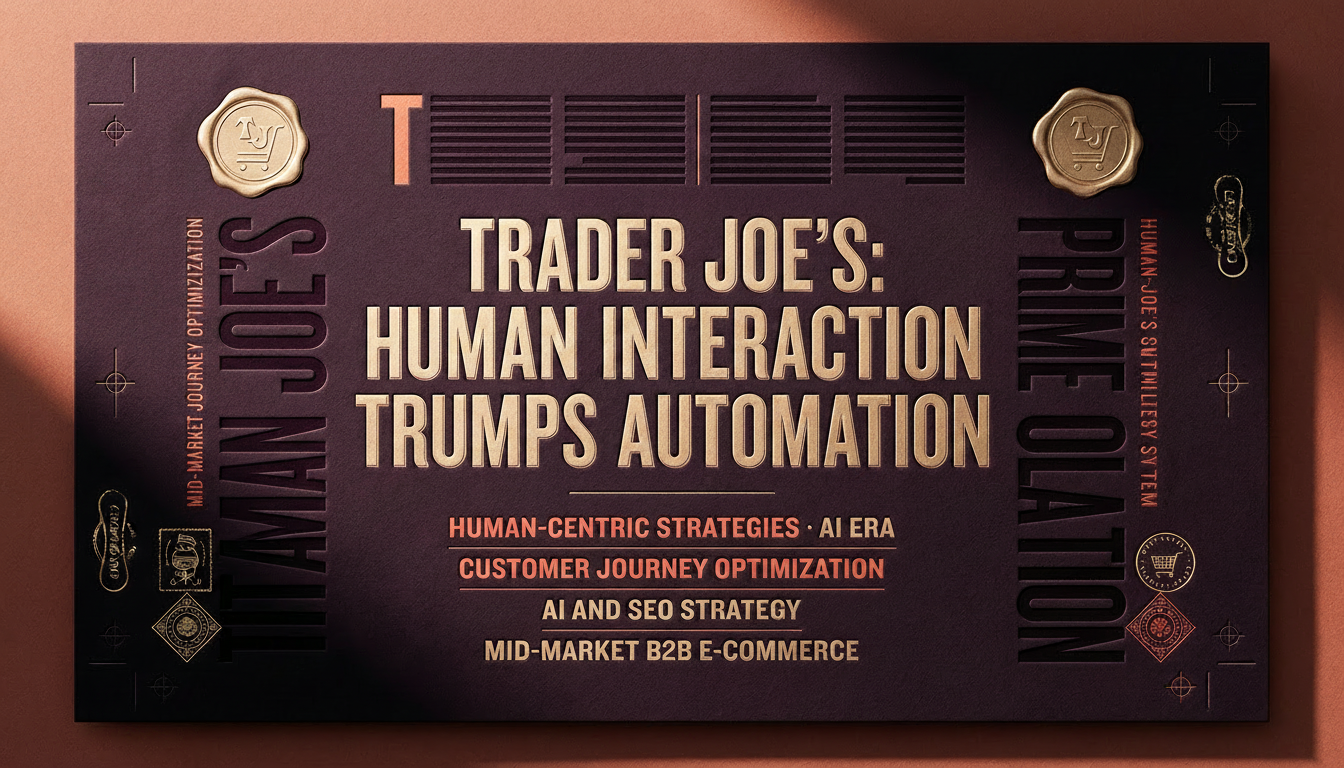 The Human Premium. Trader Joe's Profit & the 80% CRO Lever
