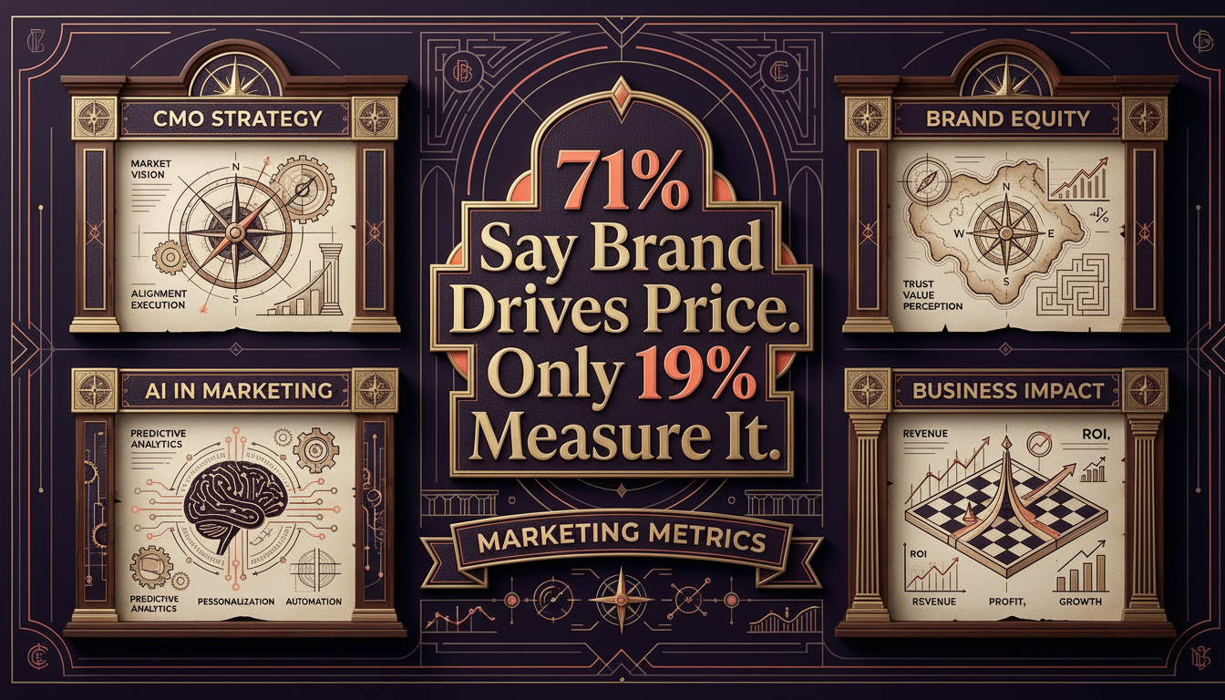 71% of C-suite wants brand value. 19% of CMOs deliver.