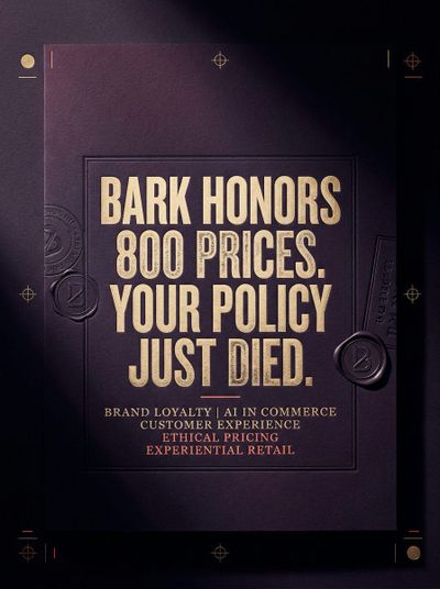 BARK Honors 800 Price Points for Customer Loyalty
