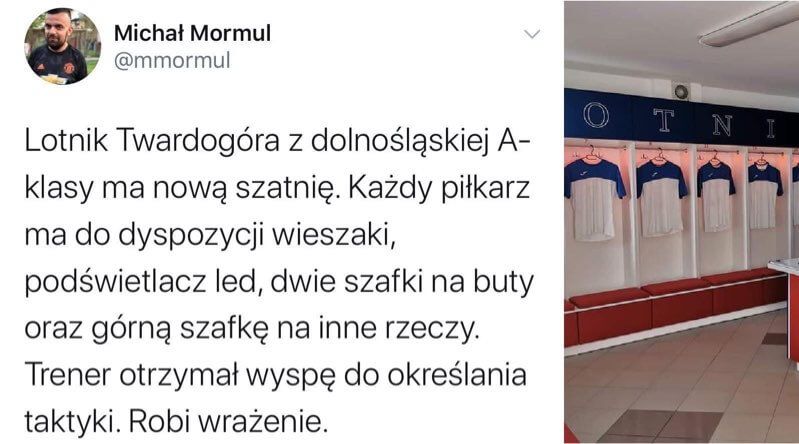 Niesamowite! Klub z A-klasy ma szatnię niczym z ekstraklasy! [ZDJĘCIA] Zdjęcie główne wpisu