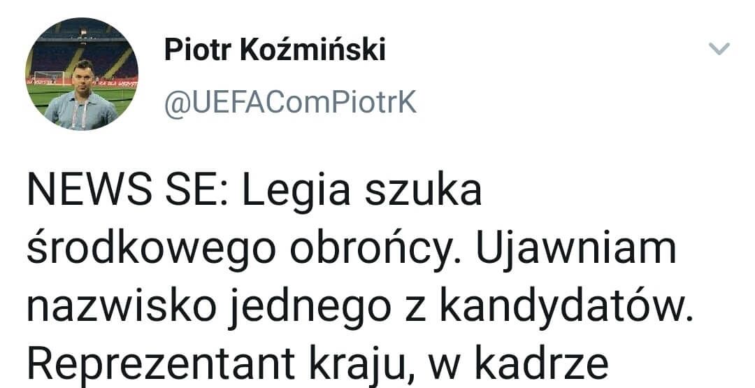 Legia nie zatrzymuje się na rynku transferowym! Tym razem na celowniku obrońca Zdjęcie główne wpisu