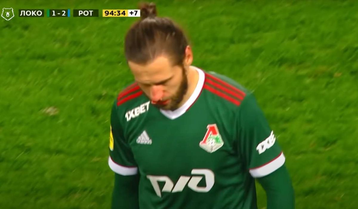 Dramatyczny mecz Krychowiaka w Rosji. Czerwona kartka i rozbity nos. A to nie wszystko! [WIDEO] Zdjęcie główne wpisu