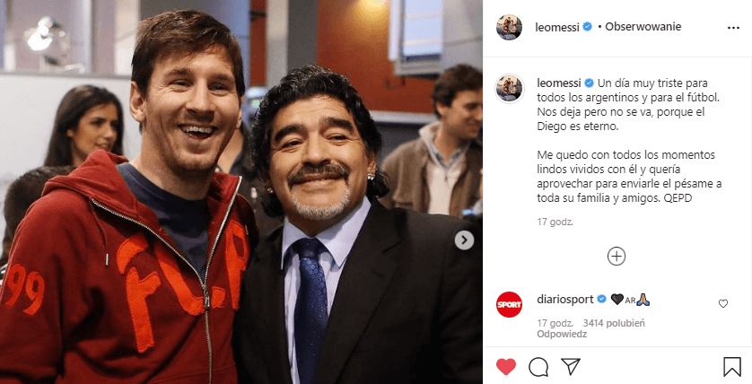 Pele, Lewandowski, Ronaldo, Bolt i inni żegnają Diego Maradonę. Zobacz najciekawsze wpisy Zdjęcie główne wpisu