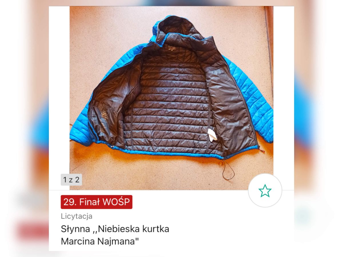 Najman wsparł WOŚP! Jego kurtka kosztuje już… Zdjęcie główne wpisu
