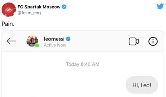 Spartak Moskwa napisał do Messiego! Bolesna odpowiedź Argentyńczyka Zdjęcie główne wpisu