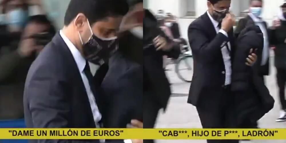 Kibice Barcelony przywitali PSG. „Zostaw Messiego” i fajerwerki pod hotelem Zdjęcie główne wpisu