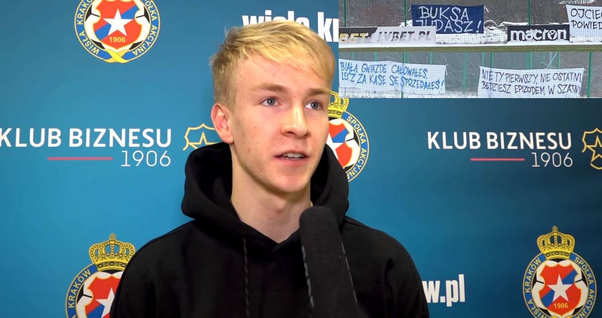 Kibice Wisły Kraków niezadowoleni po decyzji Buksy. Wywiesili transparenty [ZDJĘCIA] Zdjęcie główne wpisu