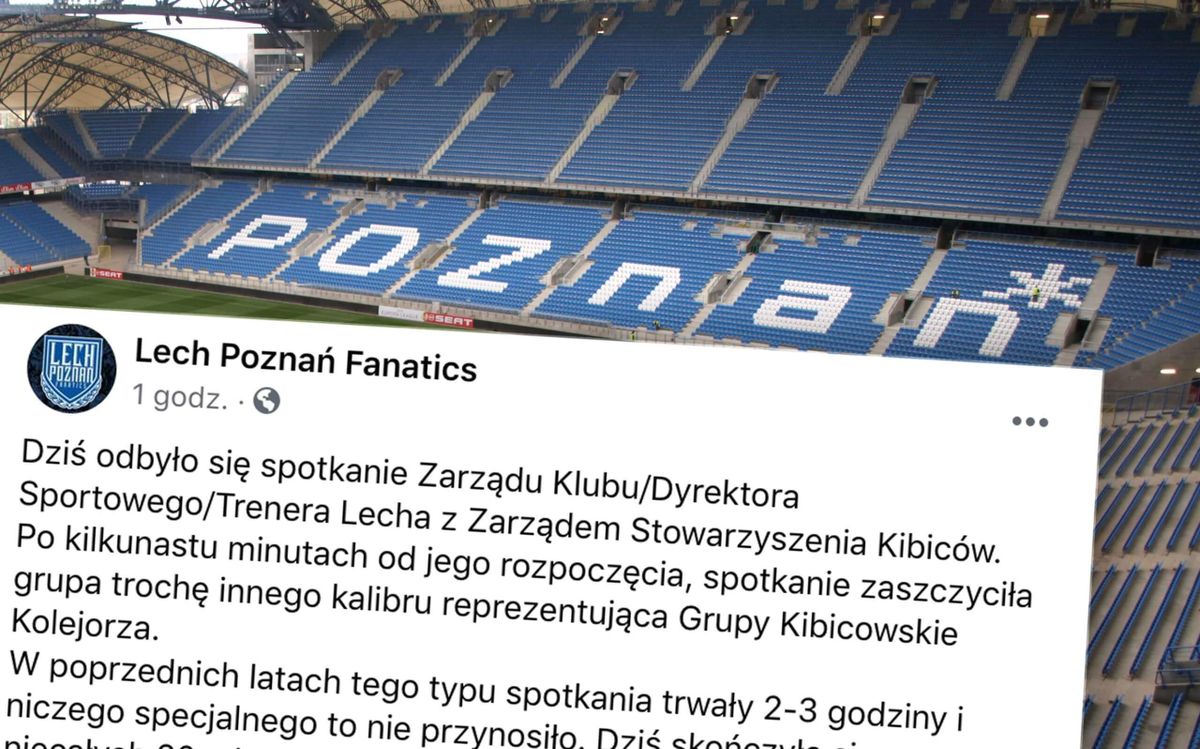 Kibice Lecha Poznań przyszli na spotkanie zarządu klubu. „Nie było już dyskusji…” Zdjęcie główne wpisu
