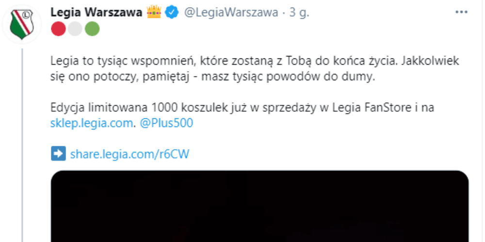 Nie ma transferu, ale przynajmniej są koszulki. Legia odszyfrowała tajemniczy wpis Zdjęcie główne wpisu