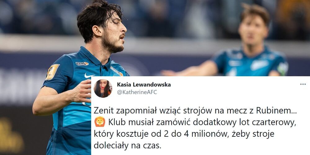 Niecodzienna sytuacja w Rosji. Zenit zapomniał wziąć strojów na mecz z Rubinem Kazań Zdjęcie główne wpisu
