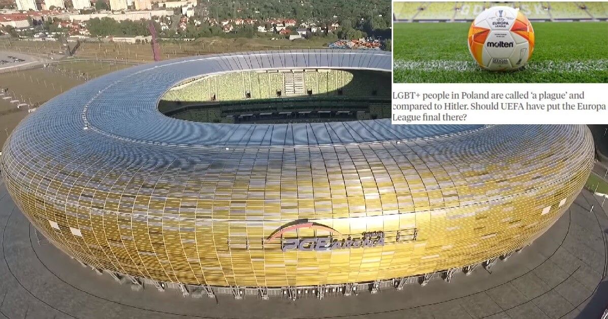 Brytyjczycy nie chcą finału Ligi Europy w Gdańsku? Mówią o homofobii w Polsce Zdjęcie główne wpisu