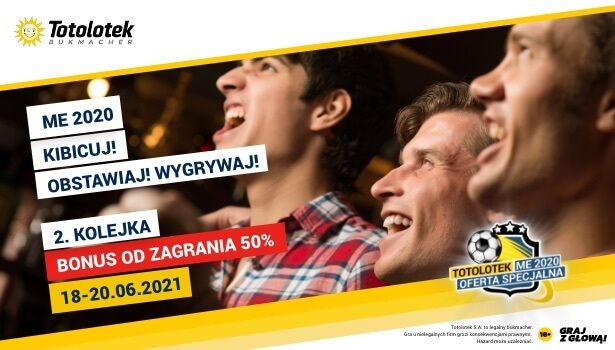 Bonus Bet and Collect 50% 25 PLN EURO 2020 w Totolotku Zdjęcie główne wpisu