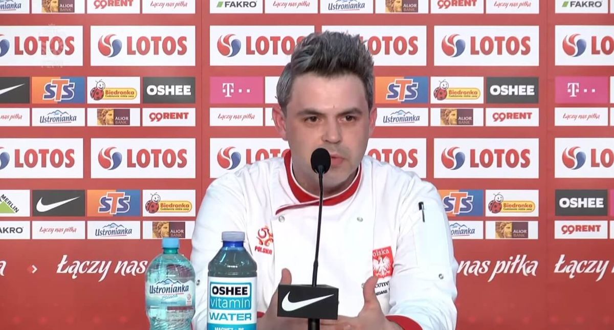 Kucharz na konferencji prasowej reprezentacji Polski! Poczuliśmy się jak w 2006 roku [WIDEO] Zdjęcie główne wpisu