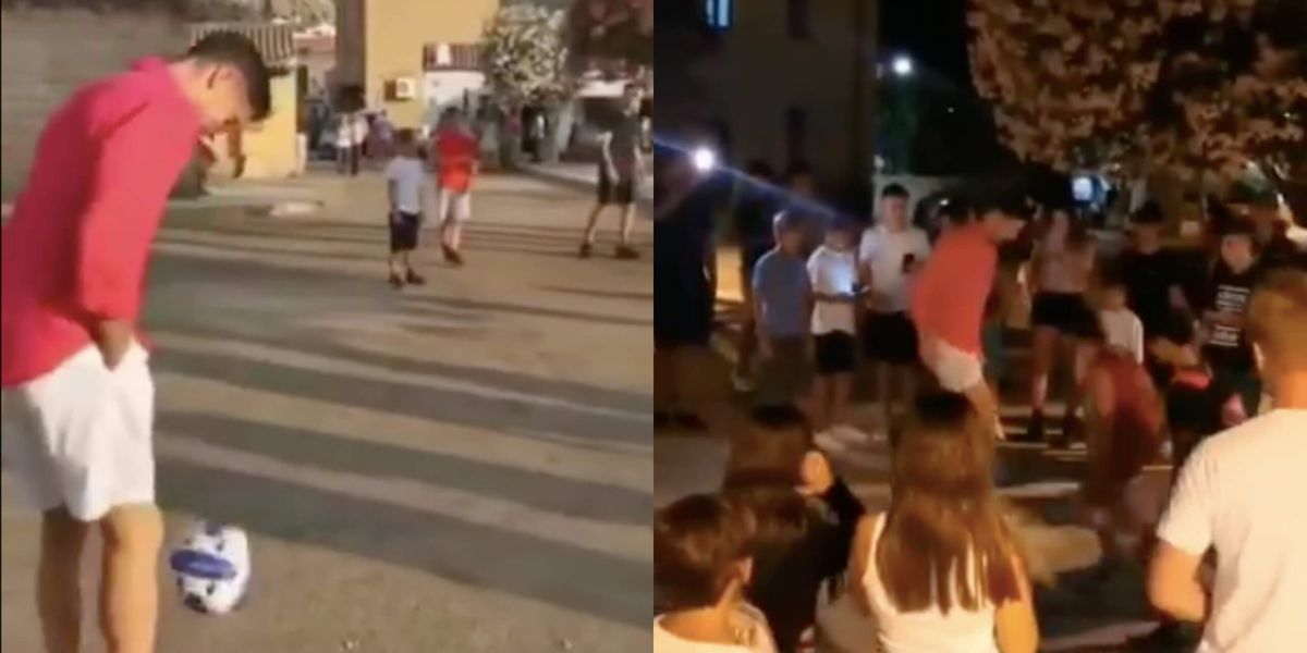 Lewandowski nie ma spokoju na wakacjach. Polak ogrywa kibiców na ulicy [WIDEO] Zdjęcie główne wpisu