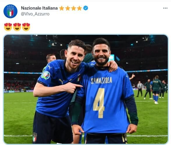 Piękny gest Włochów. Zadedykowali zwycięstwo kontuzjowanemu koledze Zdjęcie główne wpisu