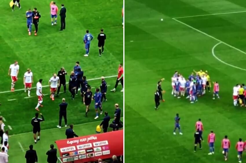 Zamieszanie w przerwie meczu Polska-Anglia! Tego nie pokazano w telewizji [WIDEO] Zdjęcie główne wpisu