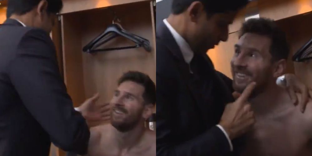 Właściciel PSG wyściskał Leo Messiego w szatni. Kamery uwieczniły ten moment [WIDEO] Zdjęcie główne wpisu