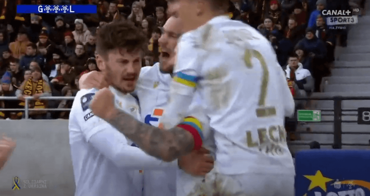 Lech rozbija Pogoń i wraca na fotel lidera! 3 gole w 6 minut [WIDEO] Zdjęcie główne wpisu