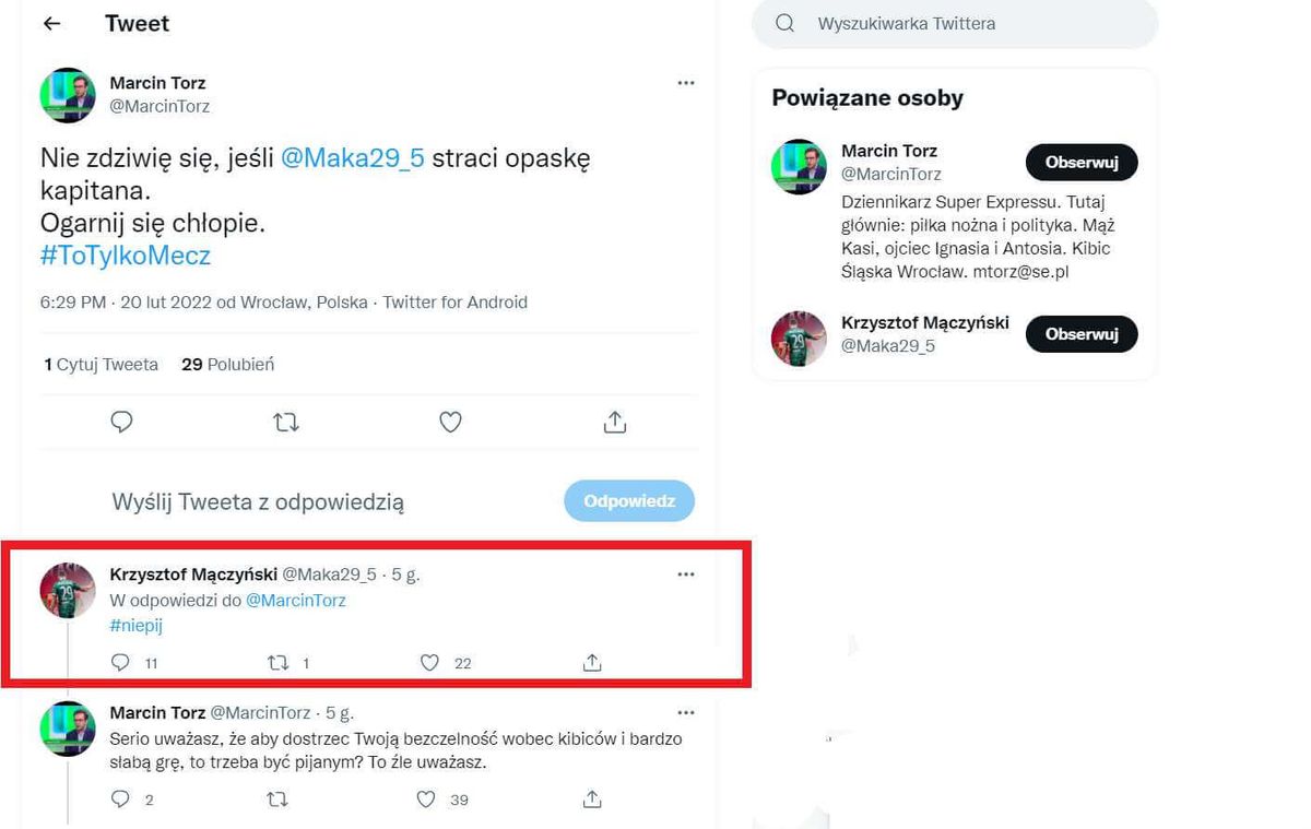 Krzysztof Mączyński wdał się w ostrą dyskusje z dziennikarzem Super Expressu. „Nie pij” Zdjęcie główne wpisu