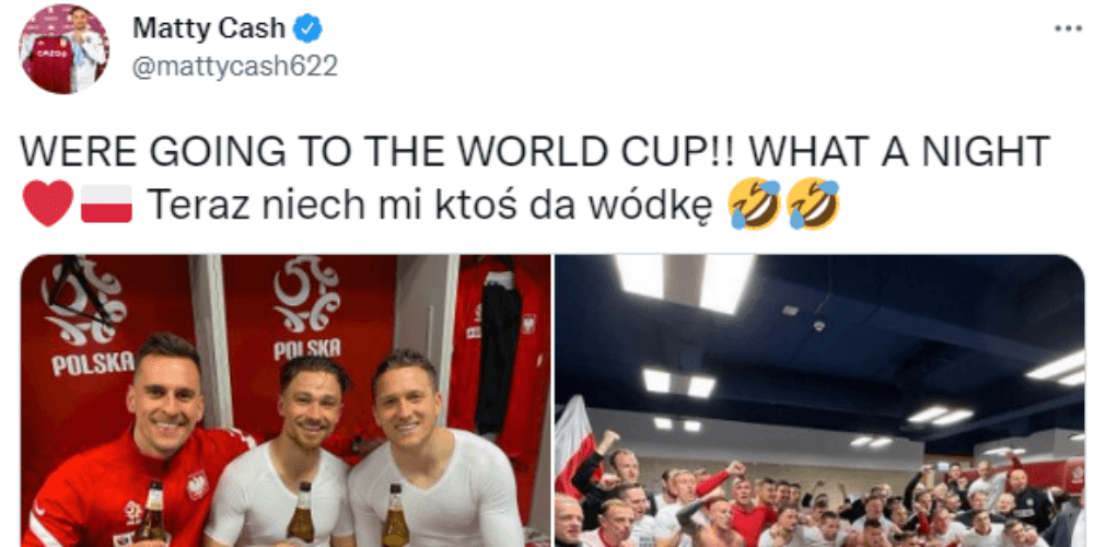 Wielki mecz reprezentacji Polski. Matty Cash: „Niech mi ktoś da wódkę” [REAKCJE] Zdjęcie główne wpisu