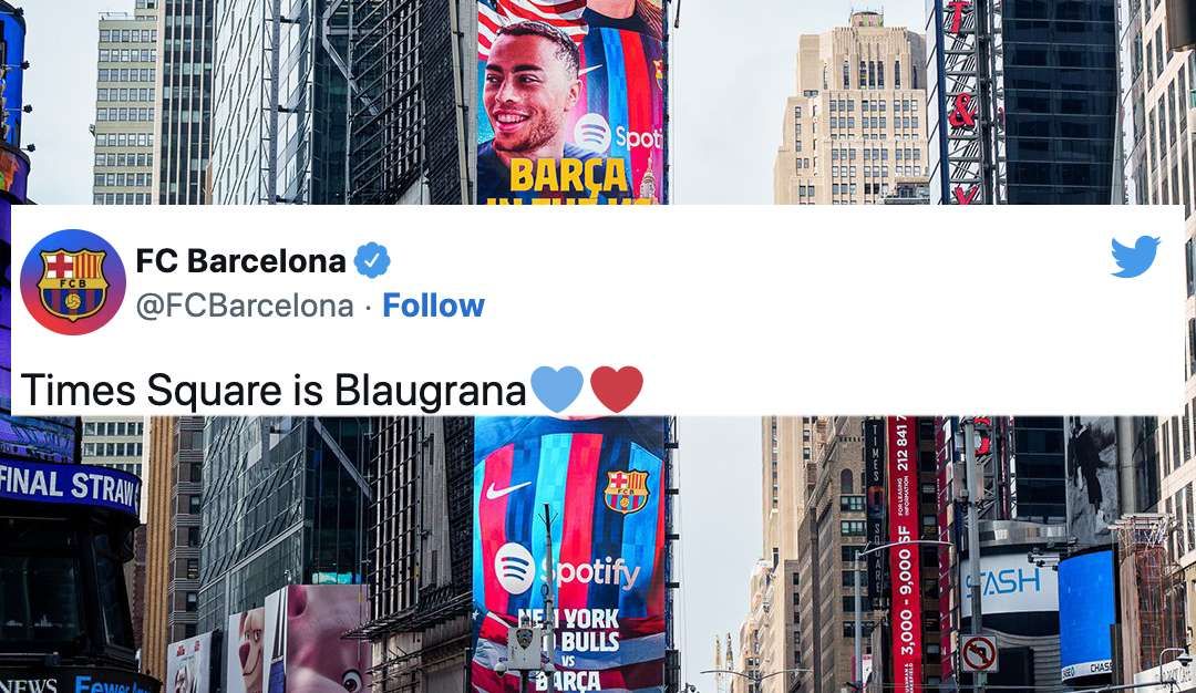 Robert Lewandowski na Times Square. Barcelona promuje sparing Zdjęcie główne wpisu