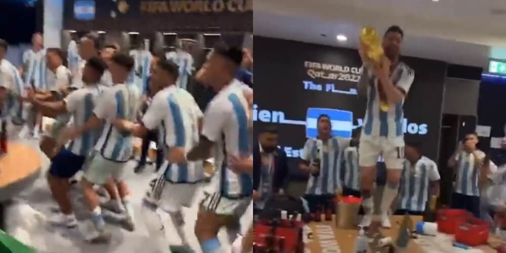 Szalone świętowanie w argentyńskiej szatni. „Minuta ciszy dla Mbappe!” [WIDEO] Zdjęcie główne wpisu