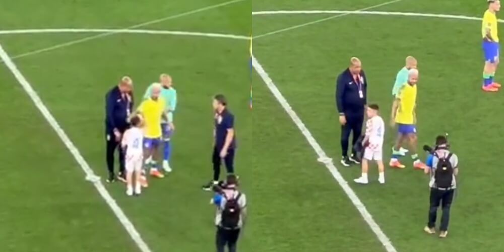 Wzruszające obrazki po odpadnięciu Brazylii. Syn Perisicia pocieszał Neymara [WIDEO] Zdjęcie główne wpisu