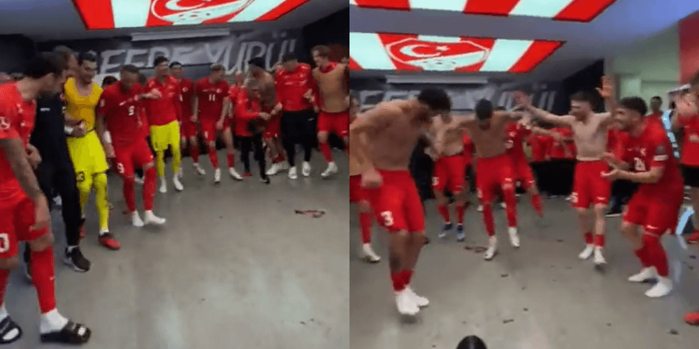 Tak Turcja świętowała awans na Euro 2024. Niecodzienne sceny w szatni [WIDEO] Zdjęcie główne wpisu