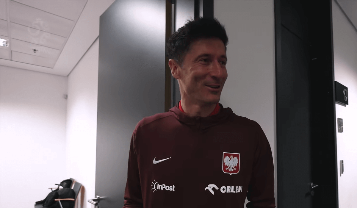 Robert Lewandowski skomentował pytanie o Julię Żugaj. Tak zareagowała reszta kadry [WIDEO] Zdjęcie główne wpisu