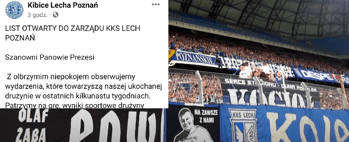 Kibice Lecha mają dość. Liczą na zmiany w przypadku porażki z Pogonią Zdjęcie główne wpisu