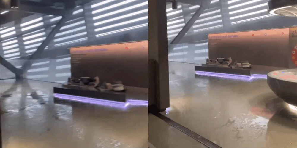 Santiago Bernabeu ofiarą burzy. Stadion Realu zalany wodą. Ucierpiało klubowe muzeum [WIDEO] Zdjęcie główne wpisu