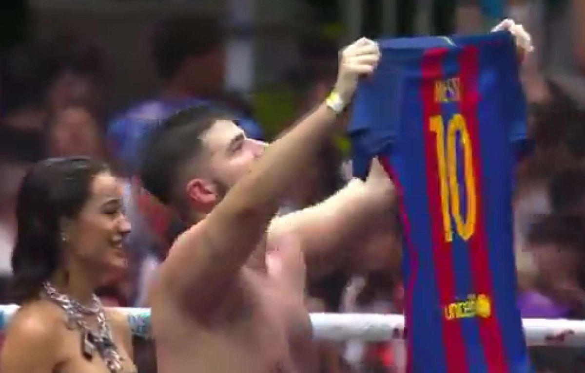 Koszulka Leo Messiego na Santiago Bernabeu! Prowokujący gest argentyńskiego streamera [WIDEO] Zdjęcie główne wpisu