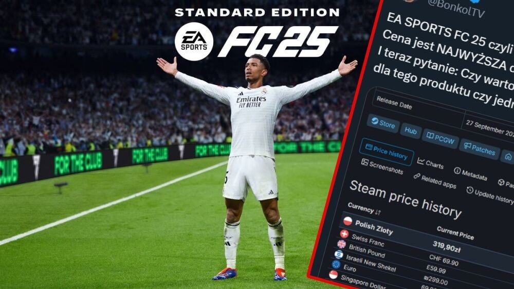 EA FC 25 z najwyższą ceną na świecie… w Polsce. Za nową grę musimy zapłacić prawie 320 złotych Zdjęcie główne wpisu