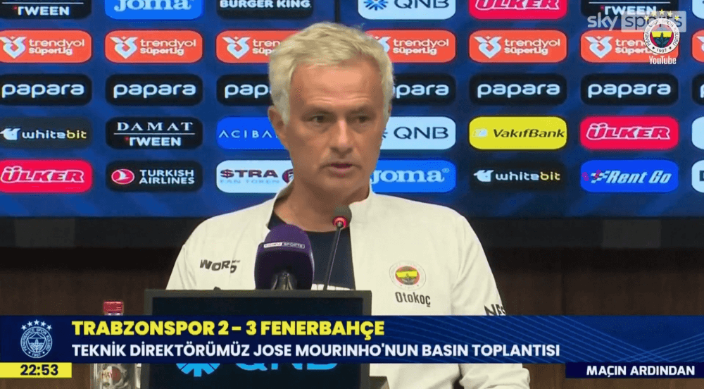 Jose Mourinho wybuchł po meczu z Trabzonsporem. Krytykuje sędziego i… swoich pracodawców [WIDEO] Zdjęcie główne wpisu