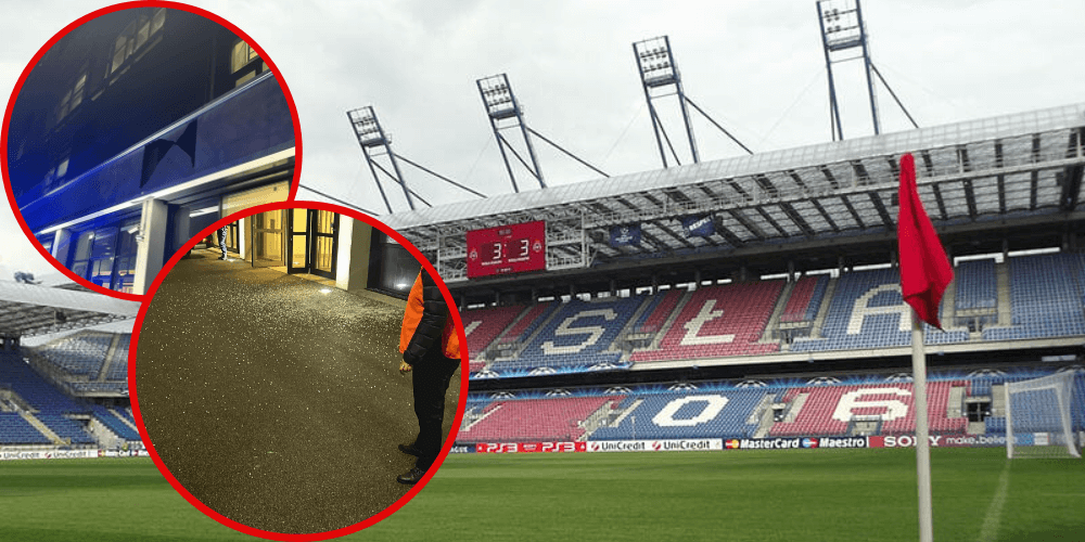 Skandal podczas meczu Wisły Kraków. Ktoś dosłownie ostrzelał stadion „Białej Gwiazdy” Zdjęcie główne wpisu