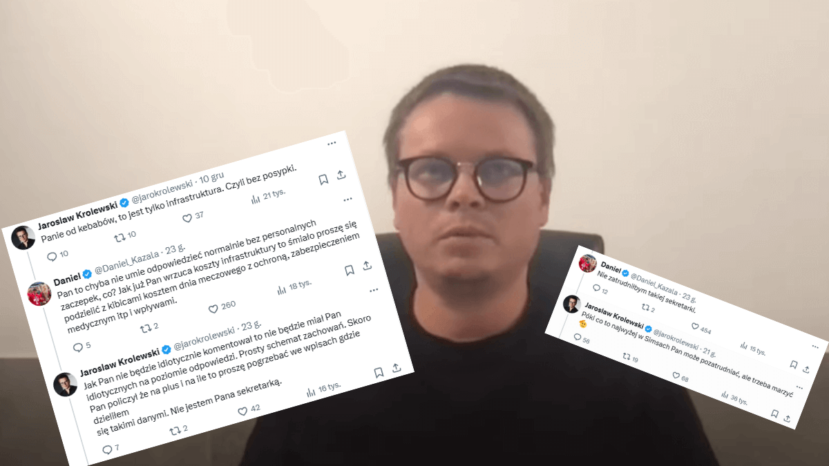 Królewski wdał się w sprzeczkę z kibicem Wisły. „Panie od kebabów…” Zdjęcie główne wpisu