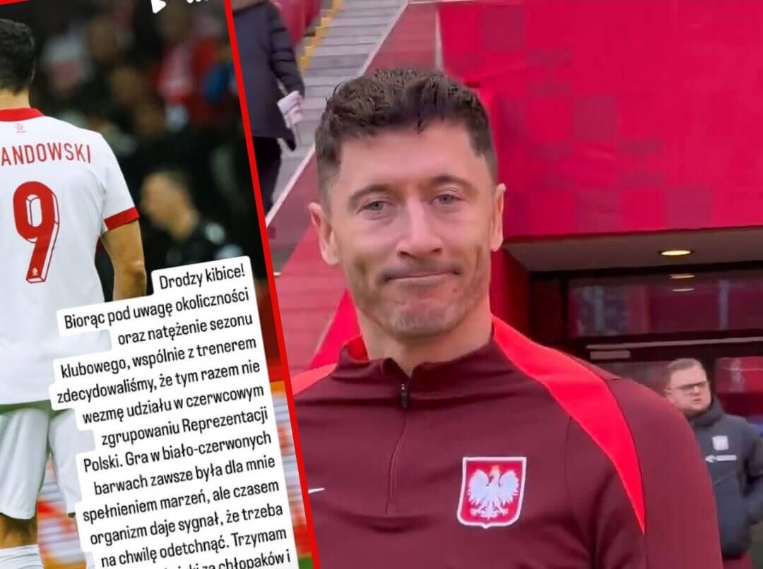 Robert Lewandowski nie przyjdzie na zgrupowanie reprezentacji Polski! Oficjalny komunikat od kapitana kadry Zdjęcie główne wpisu
