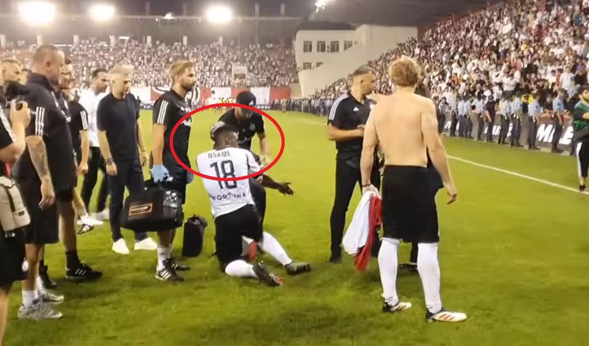 Piłkarz Legii zaatakowany przez kibiców FK Aktobe. Został trafiony metalową zapalniczką [WIDEO] Zdjęcie główne wpisu