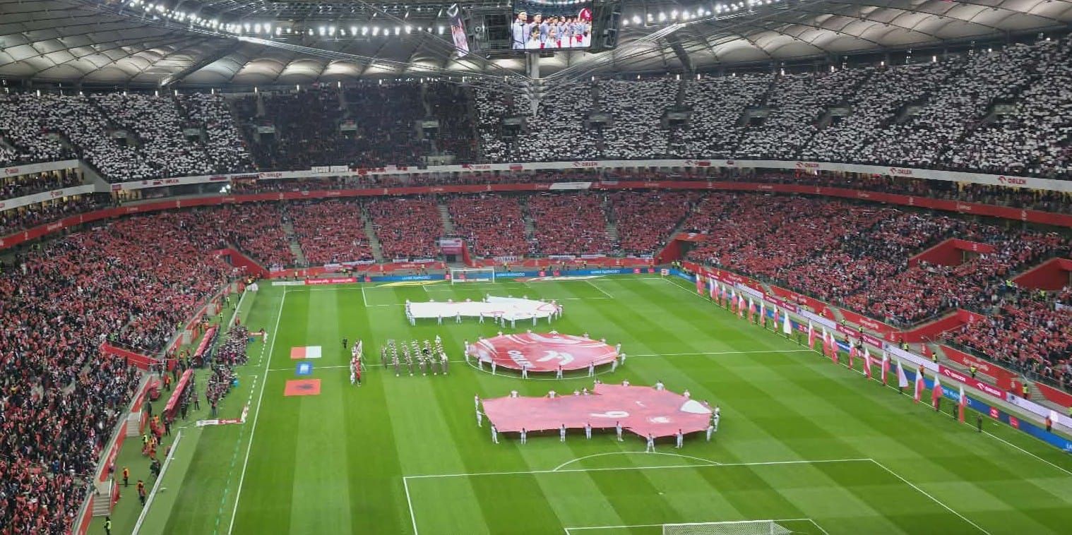 Wpadka z polskim hymnem na Stadionie Narodowym. Wyszło tragicznie [WIDEO] Obraz wpisu
