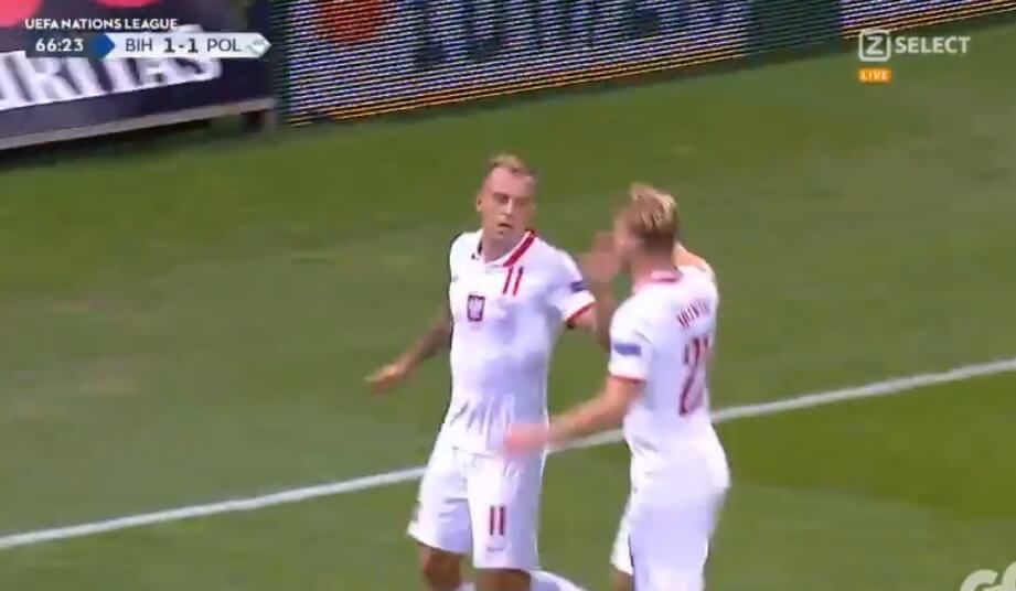 Niebywałe! Polska wychodzi na prowadzenie w meczu z Bośnią! [WIDEO] Obraz wpisu