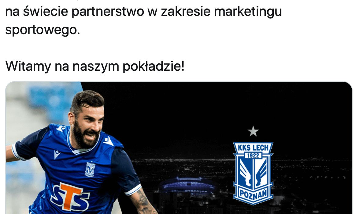 Zaskakujący nowy sponsor Lecha Poznań! Międzynarodowa korporacja Obraz wpisu