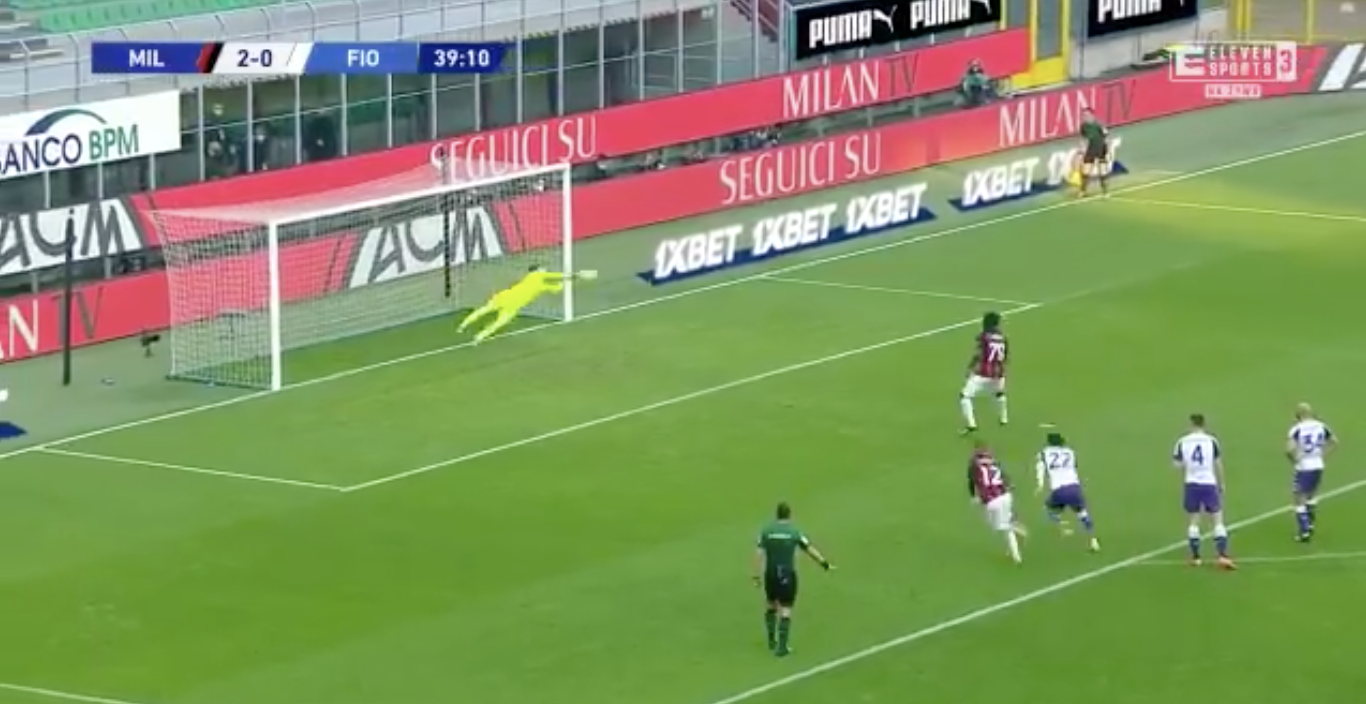Drągowski broni rzut karny w meczu z AC Milanem! Świetna interwencja Polaka! [WIDEO] Obraz wpisu