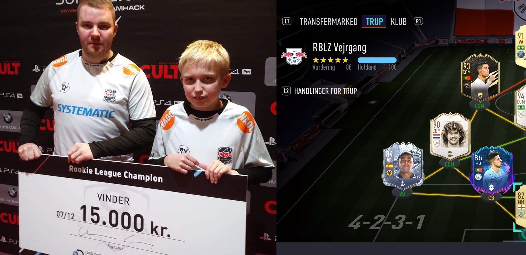 Takim składem gra młody Duńczyk w FUT! Wygrał już 300 meczów Obraz wpisu