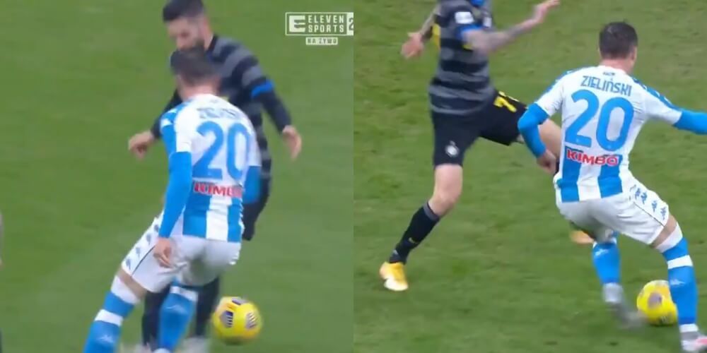 Włoska robota! Piotr Zieliński się bawi i zakłada dwie „dziury” rywalom [WIDEO] Obraz wpisu